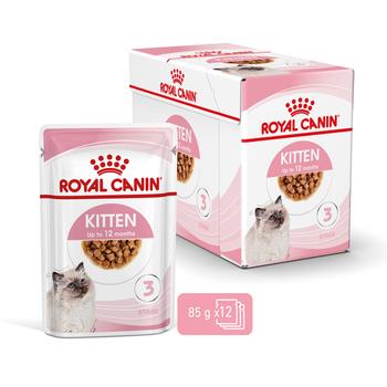 Visuel 1 du produit Boîtes Chat - Royal Canin Sachet Sauce Pack Chaton – 12 x 85 g
