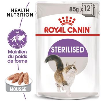 Visuel 1 du produit Royal Canin Chat Sachet Mousse Sterilised – 12 x 85 g