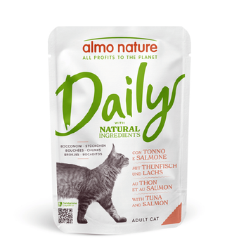 Visuel 1 du produit Sachet Chat - Almo Nature Daily avec thon et saumon - 70 gr