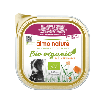 Visuel 1 du produit Boîte Chien – Almo Nature bio Bœuf et Légumes 300 gr