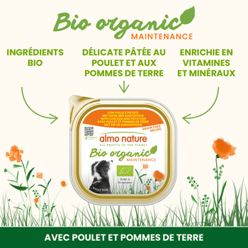 Visuel 2 du produit Boîte Chien – Almo Nature bio Poulet et Pomme de Terre 300 gr