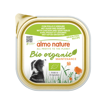 Visuel 1 du produit Boîte Chien – Almo Nature bio Poulet et Légumes 300 gr