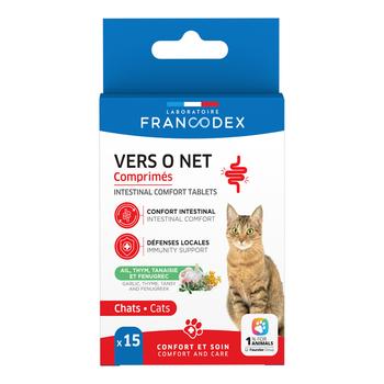 Visuel 1 du produit Complément alimentaire pour chat et chaton Vers O Net - 15 comprimés
