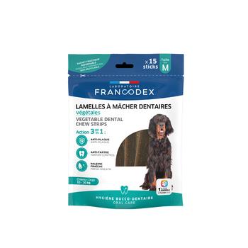 Visuel 1 du produit Friandises Chien - Francodex Lamelles à mâcher dentaires Francodex pour chiens moyens x15