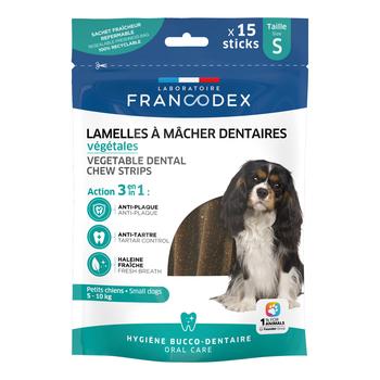 Visuel 1 du produit Friandises Chien - Francodex Lamelles à mâcher dentaires pour chiots et petits chiens x15