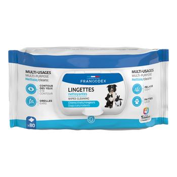 Visuel 1 du produit Soin – Francodex Lingettes nettoyantes multi-usages – X100