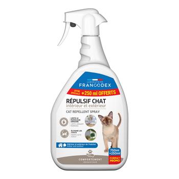 Visuel 1 du produit Francodex Répulsif Intérieur Extérieur Chat Spray - 1 L