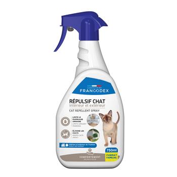 Visuel 1 du produit Francodex Répulsif Intérieur Extérieur Chat Spray - 750 ml