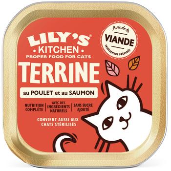 Visuel 1 du produit Lily’s Kitchen Terrine Chat Saumon Poulet Crevettes - 85 gr