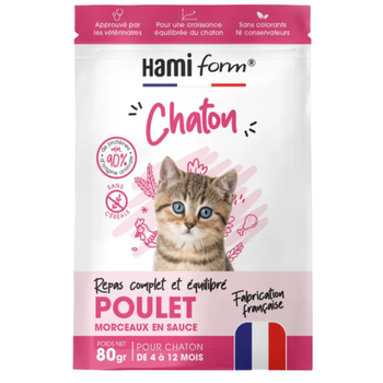 Visuel 1 du produit Hamiform Repas complet pour chaton Poulet - 85 gr