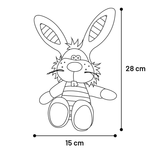 Visuel 2 du produit Jouet Chien - Flamingo Peluche Roger le lapin Marron - 28 x 15 x 6 cm
