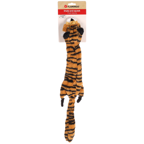 Visuel 2 du produit Jouet Chien - Flamingo Elisa Tigre orange - 16 x 57 x 6 cm
