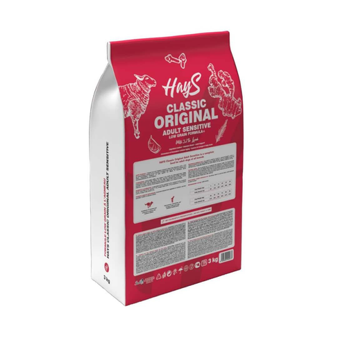 Visuel 3 du produit Croquettes Chien Low Grain – Hays Classic Sensitive Adult à l'agneau – 3 kg