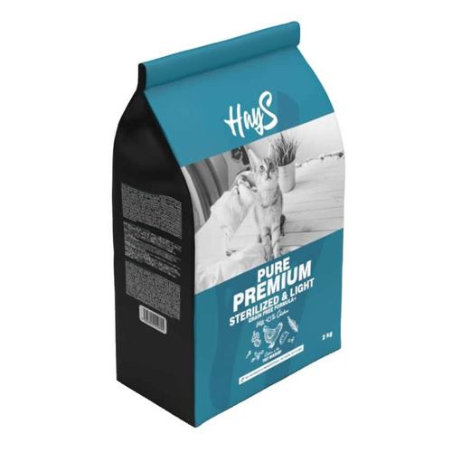 Visuel 1 du produit Croquettes Chat Stérilisé – Hays Pure Premium Light au poulet – 2 kg