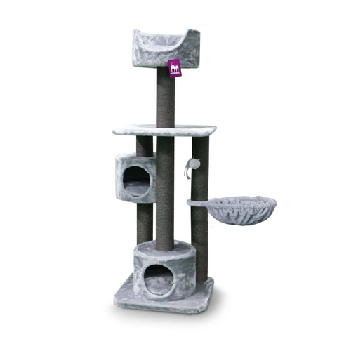 Visuel 1 du produit Arbre à Chat – Petrebels Maxima 175 Gris – 60 x 60 x 175 cm