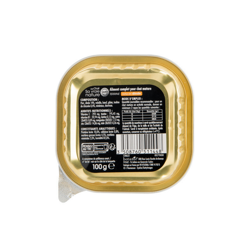 Visuel 3 du produit Boîte Chat senior - Sa vraie nature® Terrine Volaille - 100 g