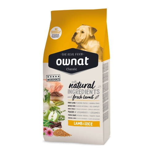 Visuel 1 du produit Croquettes Chien - Ownat Classic Agneau & Riz 4kg