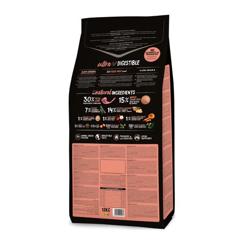 Visuel 2 du produit Ownat Croquettes Chien Ultra Medium Lamb & Rice - 12 kg