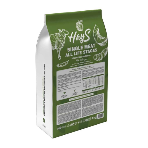 Visuel 3 du produit Croquettes Chien Adulte Sans Céréales – Hays mono protéine d'agneau – 3 kg