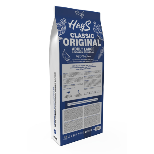 Visuel 3 du produit Croquettes Chien Low Grain – Hays Classic Maxi Adult au poulet – 15 kg