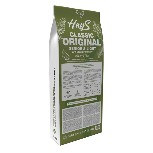 Visuel 3 du produit Croquettes Chien Low Grain – Hays Classic Senior Light au poulet – 15 kg