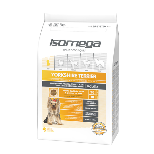 Visuel 1 du produit Croquettes Chien Adulte – Yorkshire Isomega au poulet – 1,5 kg