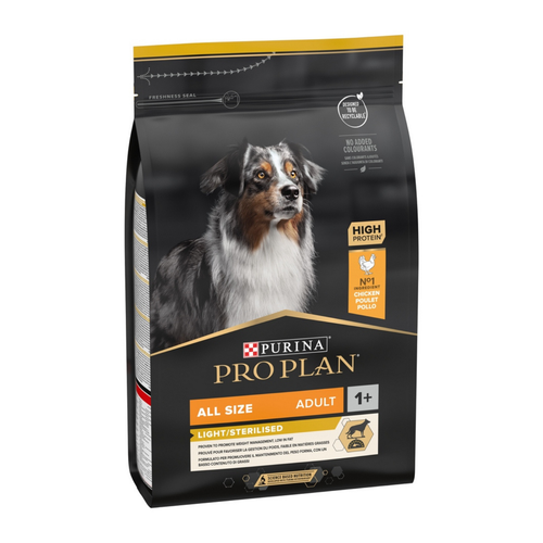 Visuel 1 du produit Croquettes Chien – Pro Plan Light Sterilised Poulet – 3 kg