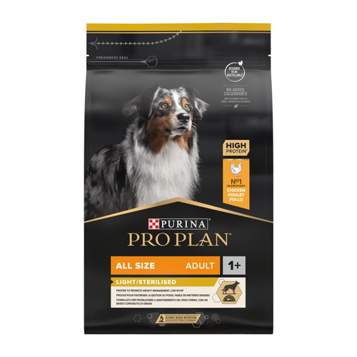 Visuel 2 du produit Croquettes Chien – Pro Plan Light Sterilised Poulet – 3 kg