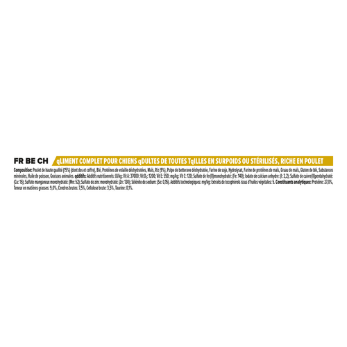 Visuel 4 du produit Croquettes Chien – Pro Plan Light Sterilised Poulet – 7 kg