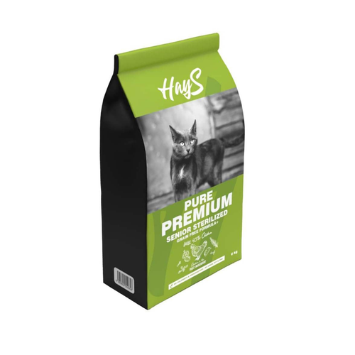 Visuel 1 du produit Croquettes Chat Senior Stérilisé – Hays Pure Premium au poulet – 6 kg