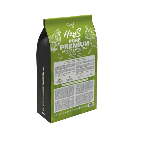 Visuel 3 du produit Croquettes Chat Senior Stérilisé – Hays Pure Premium au poulet – 6 kg
