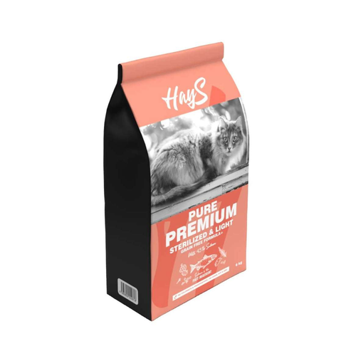 Visuel 1 du produit Croquettes Chat Stérilisé – Hays Pure Premium Light au saumon – 6 kg