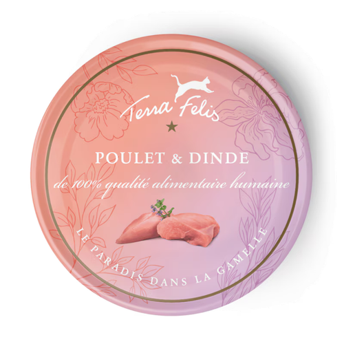 Visuel 3 du produit Boîte Chat - Terra Felis Pâtée Dinde et Poulet - 80 g