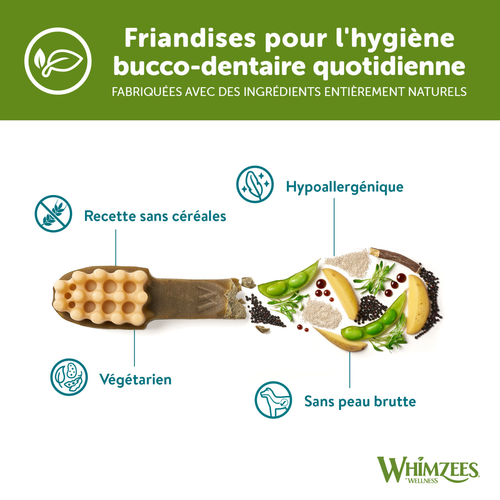 Visuel 5 du produit Friandises Chien - Whimzees Toothbrush L - 6 friandises