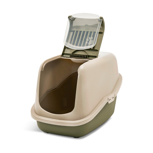 Visuel 4 du produit Hygiène Chat – Savic Maison de toilette Nestor granite-vert – 56 x 39 x 38,5 cm