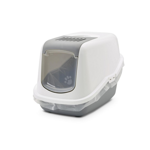 Visuel 5 du produit Hygiène Chat – Savic Maison de toilette Nestor gris – 56 x 39 x 38,5 cm