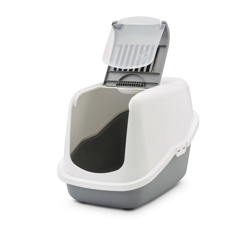 Visuel 3 du produit Hygiène Chat – Savic Maison de toilette Nestor gris – 56 x 39 x 38,5 cm