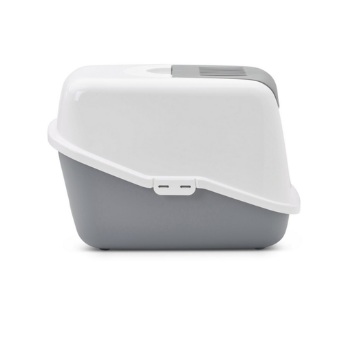 Visuel 4 du produit Hygiène Chat – Savic Maison de toilette Nestor gris – 56 x 39 x 38,5 cm
