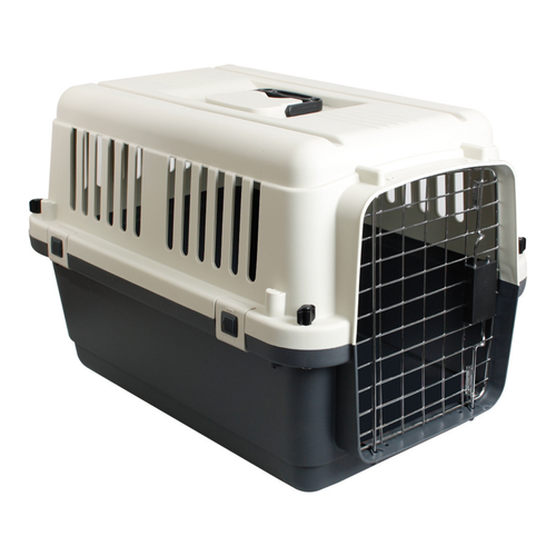 Visuel 1 du produit Transport Chien - Flamingo Cage de voyage Nomad Gris Taille M - 53 x 67 x 47 cm
