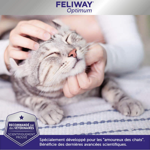Visuel 5 du produit Feliway Optimum - Diffuseur anti-stress + recharge 48 ml