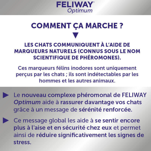 Visuel 6 du produit Feliway Optimum - Diffuseur anti-stress + recharge 48 ml