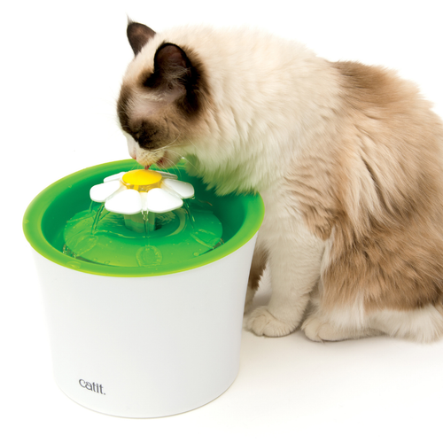 Visuel 3 du produit Distributeur Chat – Catit Fontaine à eau Flower coloris vert – 3 litres