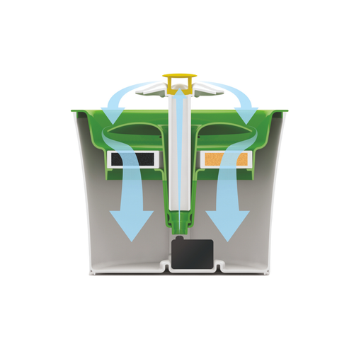 Visuel 4 du produit Distributeur Chat – Catit Fontaine à eau Flower coloris vert – 3 litres