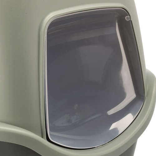 Visuel 7 du produit Hygiène Chat - Trixie Maison de toilette Vico anthracite/gris/vert - 40 x 40 x 56 cm