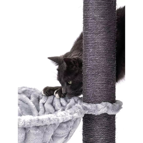 Visuel 8 du produit Arbre à Chat – Petrebels Charlotte 134 Gris – 59 x 56 x 134 cm