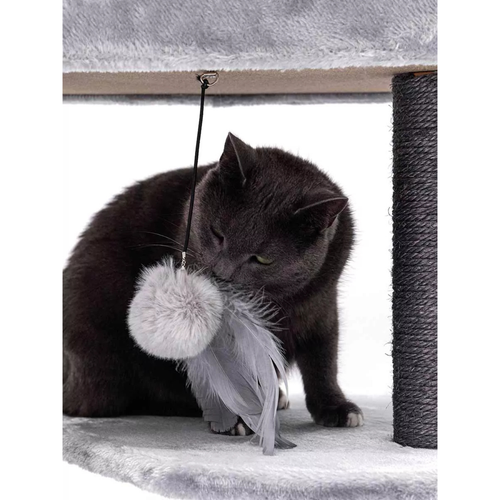 Visuel 6 du produit Arbre à Chat – Petrebels Charlotte 134 Gris – 59 x 56 x 134 cm