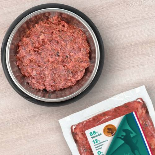Visuel 3 du produit BARF Chien - Qru Simplement Bœuf et Dinde surgelé - 450 gr