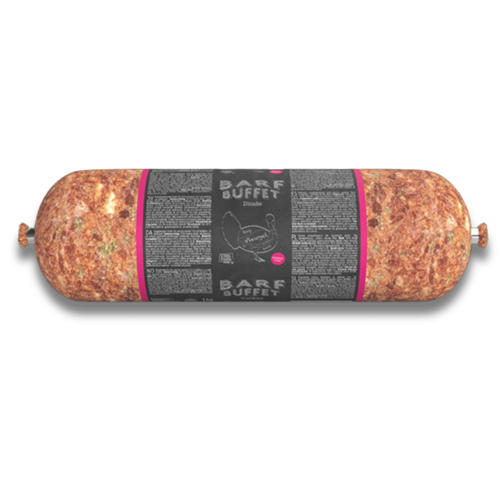 Visuel 1 du produit BARF Chien - Barf Buffet Saucisse à la dinde - 1 kg