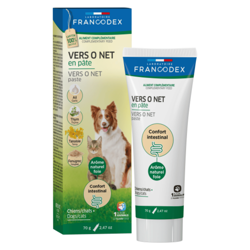 Visuel 1 du produit Soin Chien - Francodex Pâte Vers O Net - 70 gr