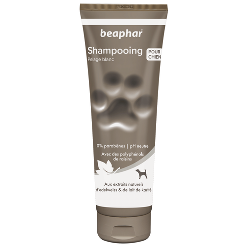 Visuel 1 du produit Hygiène Chien – Beaphar shampooing premium pelage blanc – 250 ml